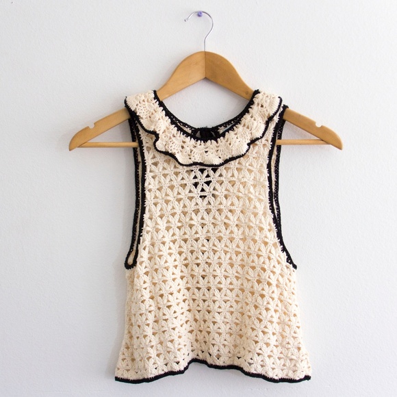 Urban Outfitters Tops - 🕊❤UO Dreamy Kimchi Blue Cream Knit Tank Top❤🕊